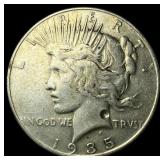 1935 Silver Peace Dollar NEARLY UNCIRCULATED
