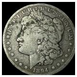 1894-O Silver Morgan Dollar LIGHTLY CIRCULATED