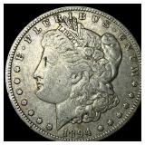 1894-O Silver Morgan Dollar LIGHTLY CIRCULATED