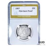 1907 Barber Quarter PGA Gem Proof
