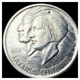 1936 Arkansas Centennial Silver Half Dollar UNCIRC