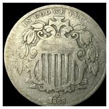 1868 Shield Nickel LIGHTLY CIRCULATED