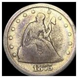 1875-S Silver Twenty Cent Piece NICELY CIRCULATED