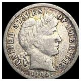 1909-O Silver Barber Dime LIGHTLY CIRCULATED