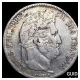 1840 France Silver 5 Francs