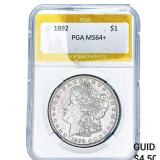 1892 Morgan Silver Dollar PGA MS64+