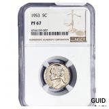 1953 Jefferson Nickel NGC PF67