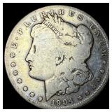 1904-S Silver Morgan Dollar LIGHTLY CIRCULATED