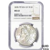 1878 Morgan Silver Dollar NGC MS63