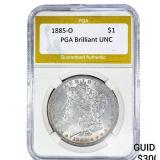 1885-O Morgan Silver Dollar PGA Brilliant UNC
