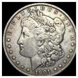 1901 Silver Morgan Dollar NEARLY UNCIRCULATED