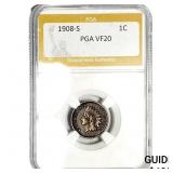 1908 Indian Head Cent PGA VF20
