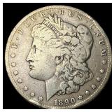 1890-CC Silver Morgan Dollar NEARLY  UNCIRCULATED
