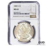 1880-S Morgan Silver Dollar NGC MS63