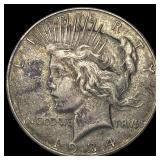 1934 Silver Peace Dollar LIGHTLY CIRCULATED