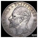1894 Bulgaria Silver 5 Leva