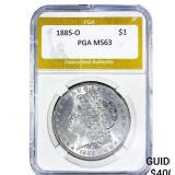 1885-O Morgan Silver Dollar PGA MS63