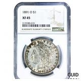 1891-O Morgan Silver Dollar NGC XF45