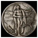 1926-S Silver Oregon Trail Half Dollar NEARLY UNCI