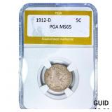 1912-D Liberty Victory Nickel PGA MS65