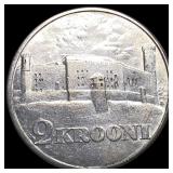 1930 Estonia Silver 2 Krooni