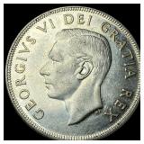 1951 Canada Silver Dollar CLOSELY UNCIRCULATED