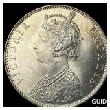 19th Century Bikanir State Silver 1 Rupee