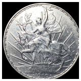 1910 Mexico Silver Peso CLOSELY UNCIRCULATED