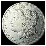 1892-S Silver Morgan Dollar NEARLY UNCIRCULATED