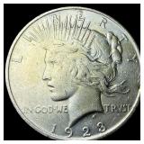 1923-S Silver Peace Dollar NEARLY UNCIRCULATED