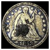 1853 Seated Liberty Half Dime NICELY  CIRCULATED