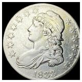 1833 Capped Bust Half Dollar NEARLY  UNCIRCULATED