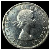 1958 Canada Silver Dollar British Columbia UNCIRCU