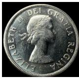 1958 Canada Silver Dollar British Columbia UNCIRCU