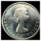 1958 Canada Silver Dollar British Columbia UNCIRCU