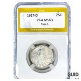 1917 Standing Liberty Quarter PGA MS63