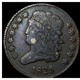 1825 Classic Head Half Cent NEARLY  UNCIRCULATED