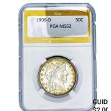 1906-D Barber Half Dollar PGA MS62