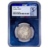 1911 Barber Half Dollar NGC VF5
