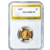 1937 Wheat Cent PGA MS68 RD