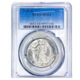 1941-D Walking Liberty Half Dollar PCGS MS64