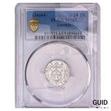 1644 Livonia Silver 1/24th Thaler PCGS MS63