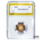 1901 Indian Head Cent PGA MS66 RD
