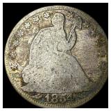 1854-O Silver Seated Liberty Half Dollar  NICELY