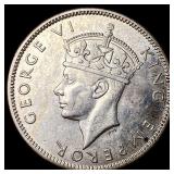 1942 Fiji Silver 1 Shilling