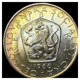1966 Czechoslovakia Copper Nickel 5 Korun