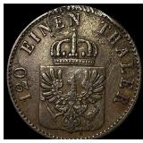 1847 A Prussia Copper 3 Pfennig