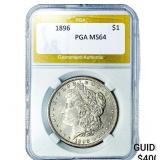 1896 Morgan Silver Dollar PGA MS64