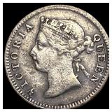 1897 Hong Kong Silver 5 Cents