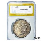 1885 Morgan Silver Dollar PGA MS65